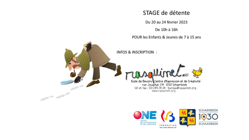 Patrick Rasquinet Stage de Détente 2023 Semaine 1 – Rasquinet asbl